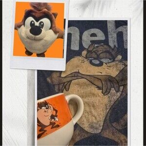 🌀 🌀 Baby Taz Plush + Tee (Large) + Mug | Looney Tunes Collector Bundle 🎁
